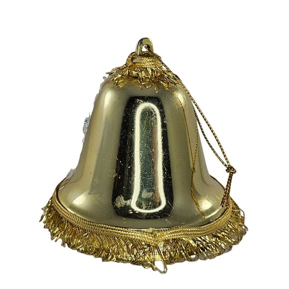 Vintage Handmade Boxer Puppy Dog Christmas Ornament Bell Shaped - Picture 3 of 8